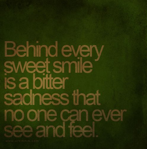“Behind every sweet smile
