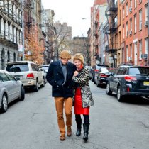 Photo of a Bob Dylan walking tour in New York City